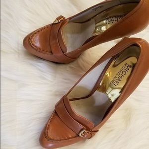 Michael Kors platform leather heels